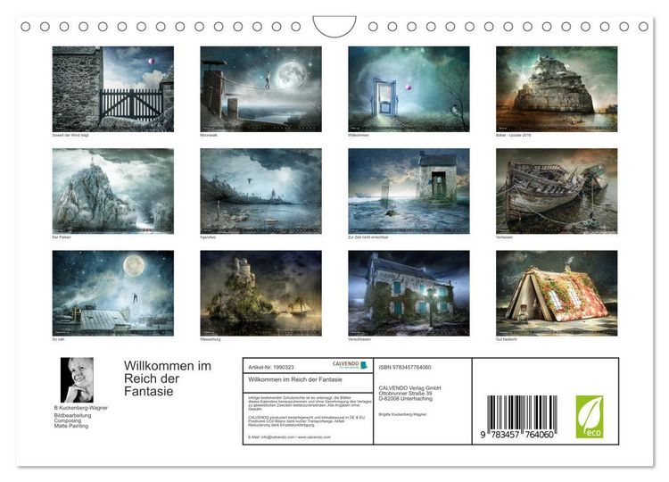 Produktbild: Willkommen im Reich der Fantasie (Wandkalender 2026 DIN A4 quer), CALVENDO Monatskalender