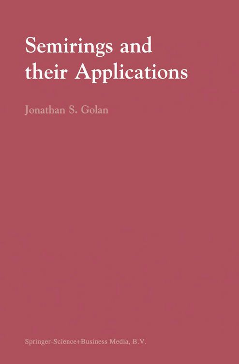 Produktbild: Semirings and their Applications