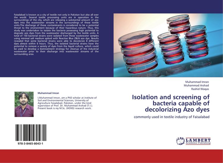Produktbild: Isolation and screening of bacteria capable of decolorizing Azo dyes