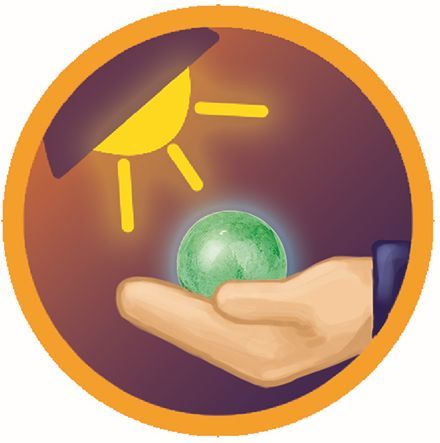 Produktbild: Leuchtende Mondschein-Murmeln