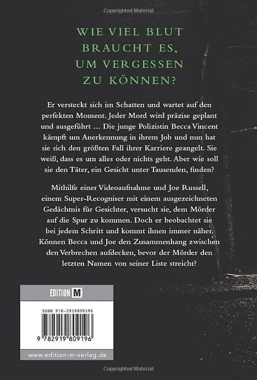Produktbild: Ich vergesse nie