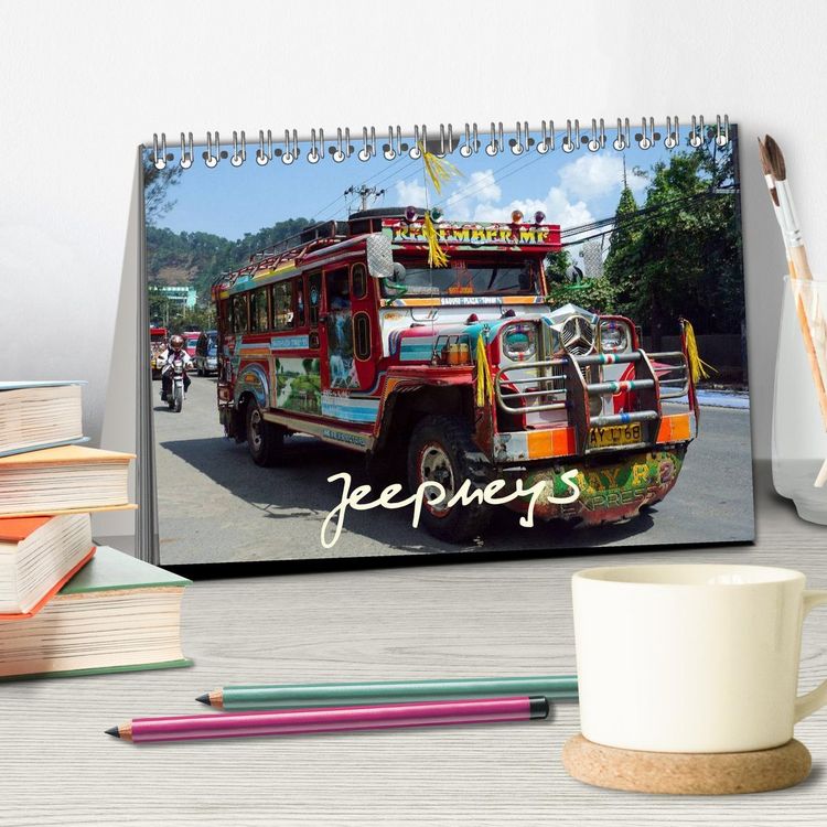 Produktbild: Jeepneys (Tischkalender 2026 DIN A5 quer), CALVENDO Monatskalender