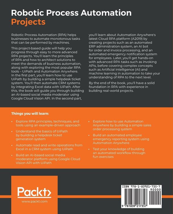 Produktbild: Robotic Process Automation Projects