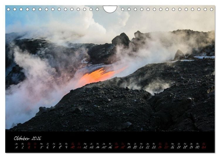 Produktbild: Kilauea Volcano Hawaii - Auf den Spuren von Feuerg&ouml;ttin Pele (Wandkalender 2026 DIN A4 quer), CALVENDO Monatskalender