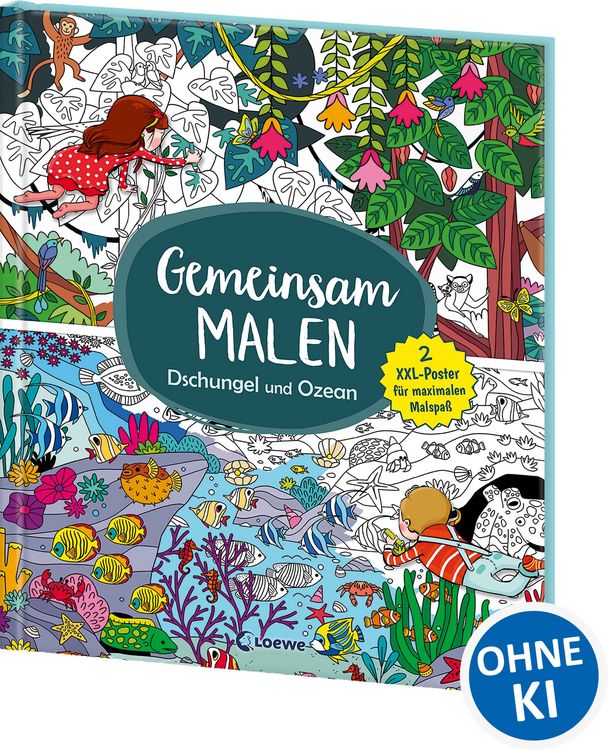 Produktbild: Gemeinsam malen - Dschungel und Ozean