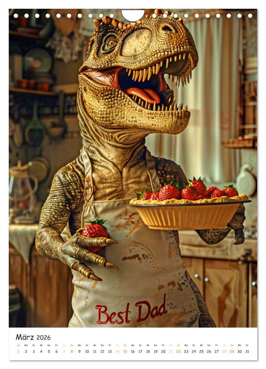 Produktbild: Tyrannosaurus Rex - Kleine Arme, gro&szlig;e Abenteuer (Wandkalender 2026 DIN A4 hoch), CALVENDO Monatskalender