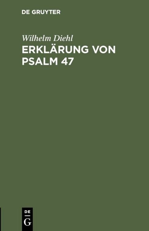 Produktbild: Erkl&auml;rung von Psalm 47