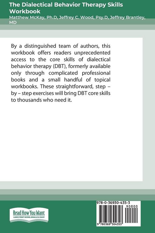 Produktbild: The Dialectical Behavior Therapy Skills Workbook