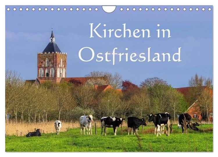 Produktbild: Kirchen in Ostfriesland (Wandkalender 2026 DIN A4 quer), CALVENDO Monatskalender