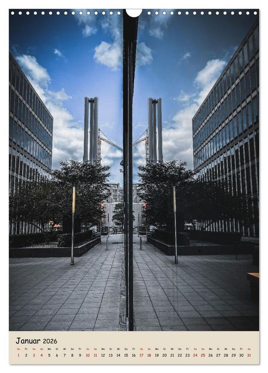 Produktbild: Hamburg Spiegelungen 2026 (Wandkalender 2026 DIN A3 hoch), CALVENDO Monatskalender