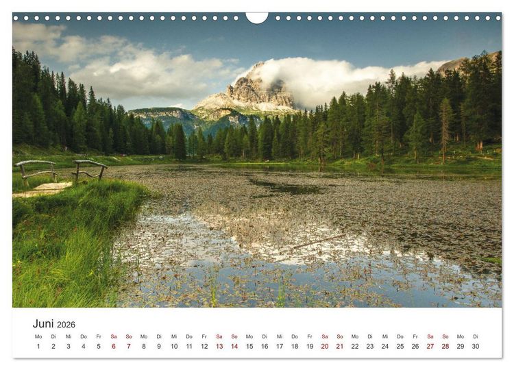 Produktbild: Alpensee - Wunder der Natur (Wandkalender 2026 DIN A3 quer), CALVENDO Monatskalender