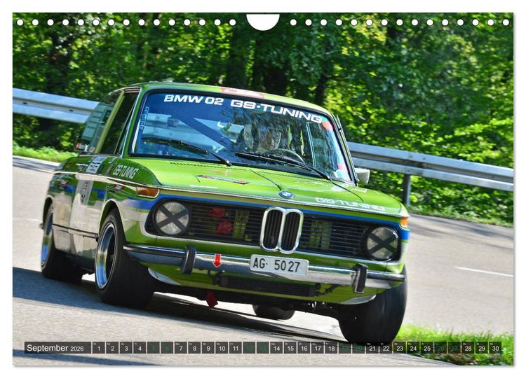 Produktbild: OLDTIMER BERGRENNEN - BMW Fahrzeuge (Wandkalender 2026 DIN A4 quer), CALVENDO Monatskalender