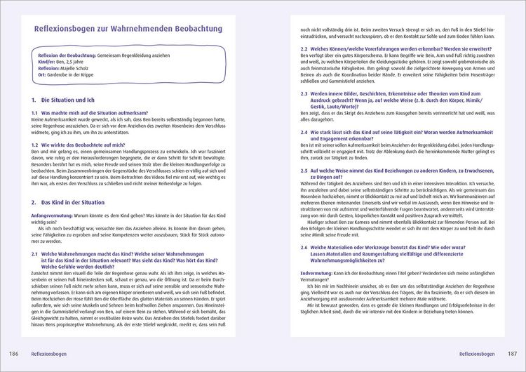 Produktbild: Wahrnehmendes Beobachten in Krippe und Kindertagespflege