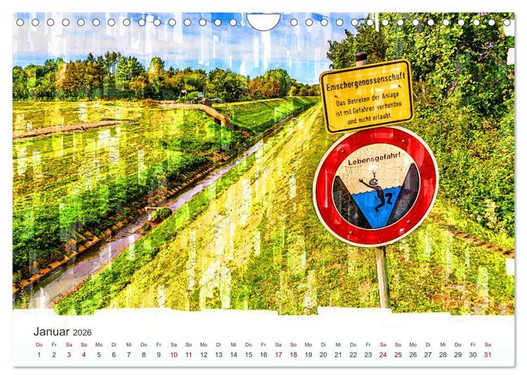 Produktbild: Ruhrpott Art (Wandkalender 2026 DIN A4 quer), CALVENDO Monatskalender