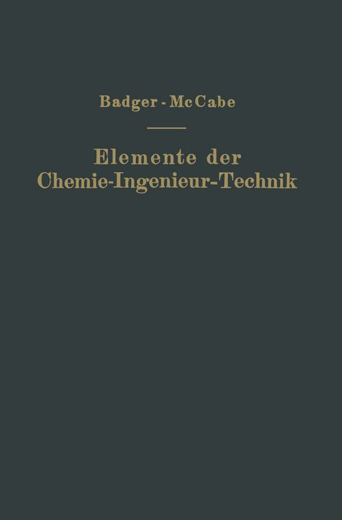 Produktbild: Elemente der Chemie-Ingenieur-Technik