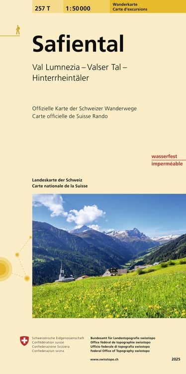 Produktbild: Swisstopo 1 : 50 000 Safiental