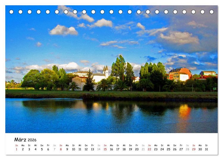 Produktbild: Jakobsweg - Camino Ingles (Tischkalender 2026 DIN A5 quer), CALVENDO Monatskalender