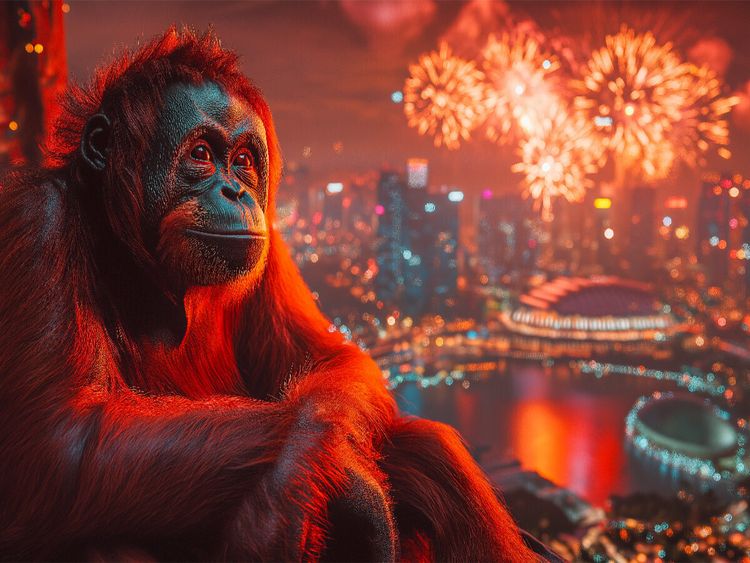Produktbild: CALVENDO Puzzle Olli der Orang-Utan | 1000 Teile Lege-Gr&ouml;&szlig;e 64x48cm Foto-Puzzle f&uuml;r gl&uuml;ckliche Stunden
