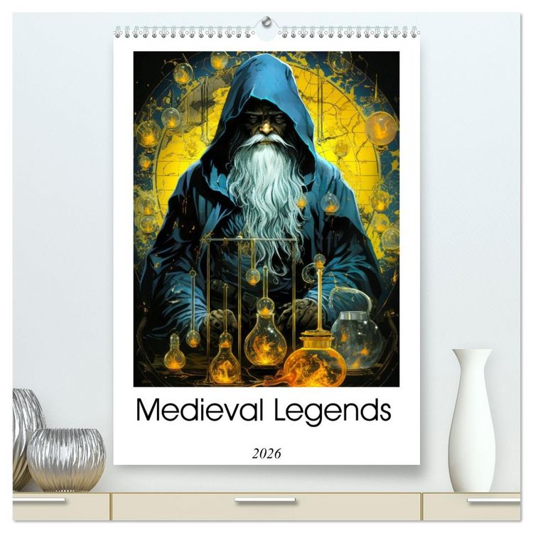 Produktbild: Medieval Legends (High Quality Premium Wall Calendar 2026 DIN A2 portrait),CALVENDO 12 Month Wall Calendar
