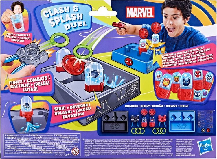 Produktbild: Hasbro G14435L0 - Marvel, Hydro Pods Clash & Splash Duel, mit Wasser aktiviertes Battle-Spielzeug