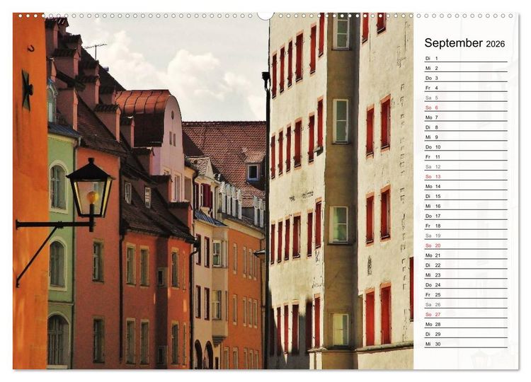Produktbild: Die Farben von REGENSBURG (Wandkalender 2026 DIN A2 quer), CALVENDO Monatskalender