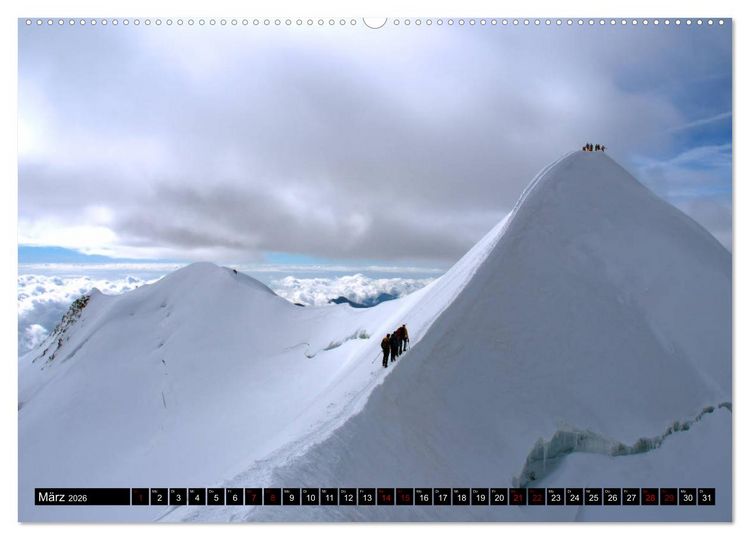 Produktbild: Monte Rosa Classic - Die klassische Tour um das Monte Rosa Massiv (Wandkalender 2026 DIN A2 quer), CALVENDO Monatskalender