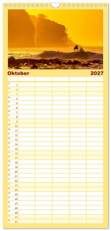 Produktbild: Familienplaner 2027 - El Salvador - Unber&uuml;hrte und wundersch&ouml;ne Natur. mit 5 Spalten (Wandkalender, 21 x 45 cm) CALVENDO