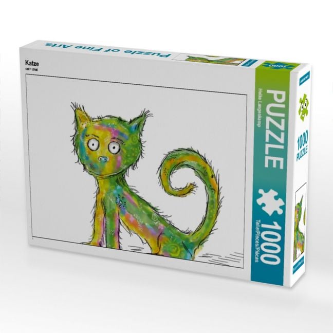 Produktbild: CALVENDO Puzzle Katze 1000 Teile Puzzle quer | 1000 Teile Lege-Gr&ouml;&szlig;e 64 &times; 48 cm Foto-Puzzle f&uuml;r gl&uuml;ckliche Stunden