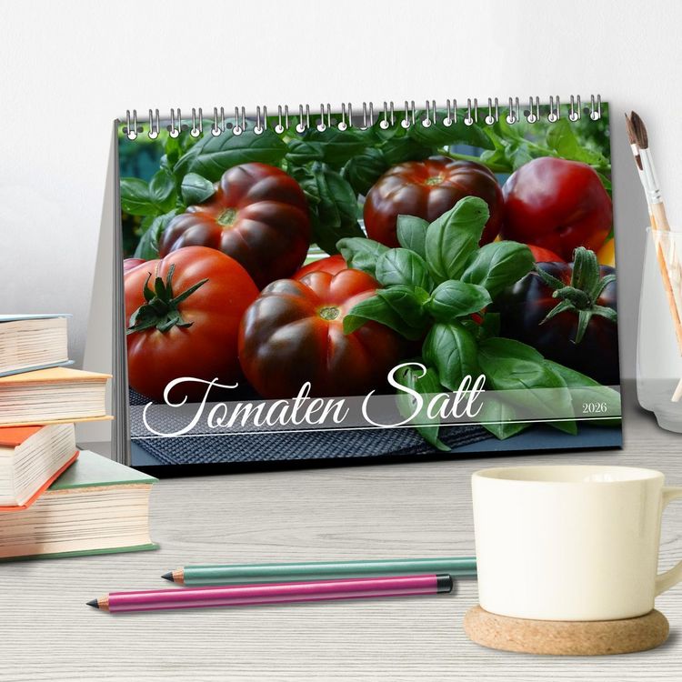 Produktbild: Tomaten Satt (Tischkalender 2026 DIN A5 quer), CALVENDO Monatskalender