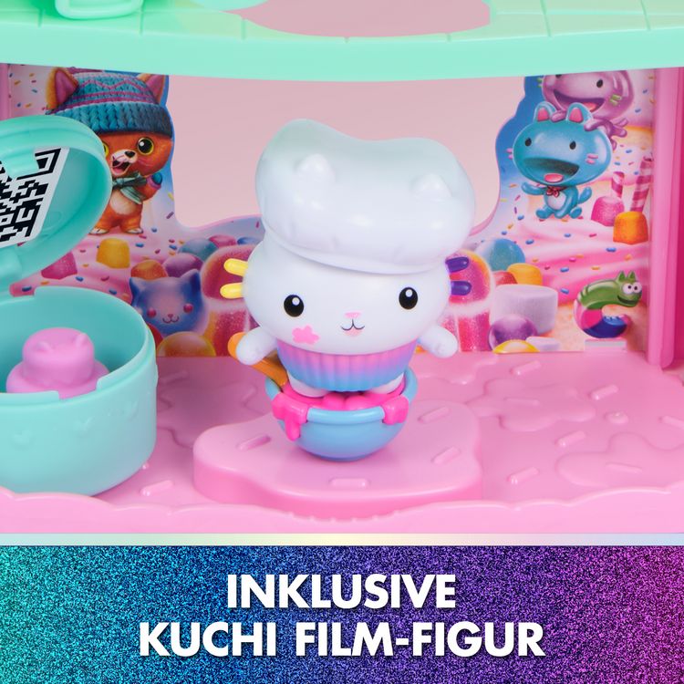 Produktbild: DREAMWORKS GABBY'S DOLLHOUSE: DER FILM - Portal Raum "Cakeys zuckers&uuml;&szlig;e Sprinklek&uuml;che" mit Spielfigur & Zubeh&ouml;r