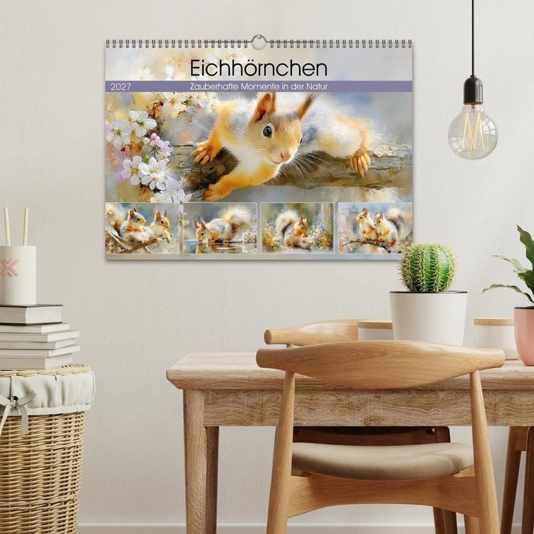 Produktbild: Eichh&ouml;rnchen. Zauberhafte Momente in der Natur (Wandkalender 2027 DIN A3 quer), CALVENDO Monatskalender