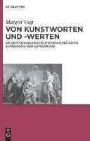 Produktbild: Von Kunstworten und -werten