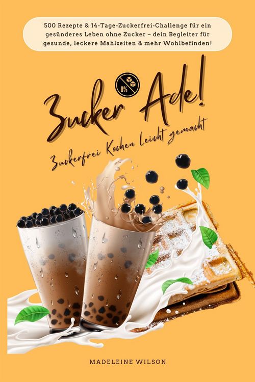 Produktbild: Zucker Ade! Zuckerfrei Kochen leicht gemacht: 500 Rezepte & 14-Tage-Zuckerfrei-Challenge f&uuml;r ein ges&uuml;nderes Leben ohne Zucker - dein Begleiter f&uuml;r ges