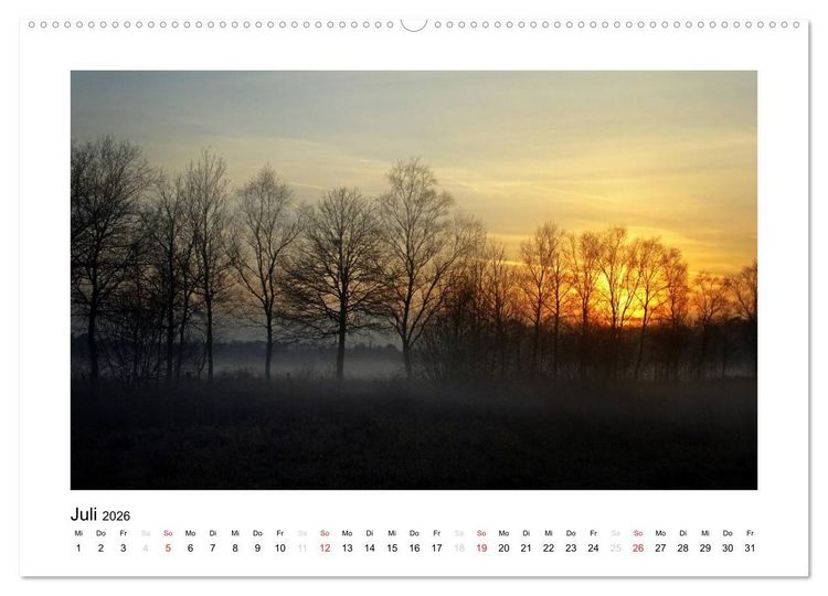 Produktbild: Winter im Teufelsmoor (hochwertiger Premium Wandkalender 2026 DIN A2 quer), Kunstdruck in Hochglanz
