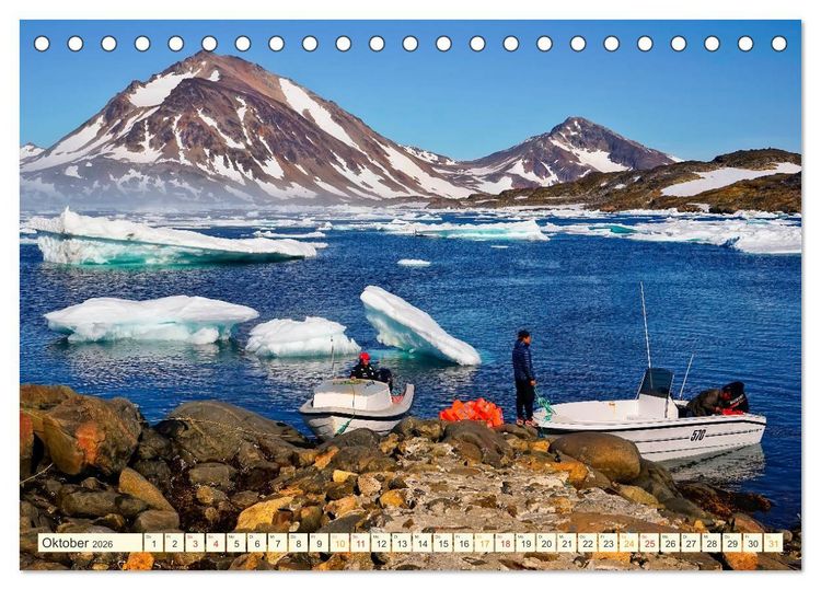 Produktbild: Reise nach Gr&ouml;nland (Tischkalender 2026 DIN A5 quer), CALVENDO Monatskalender