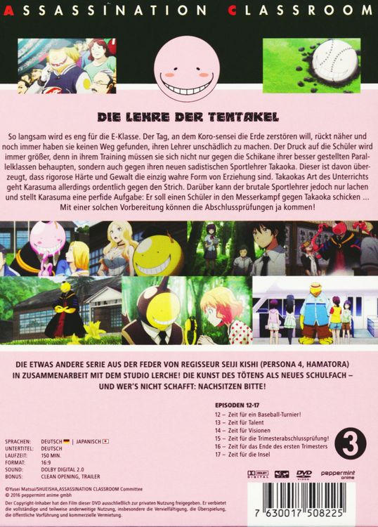Produktbild: Assassination Classroom - Box 3 [2 DVDs]