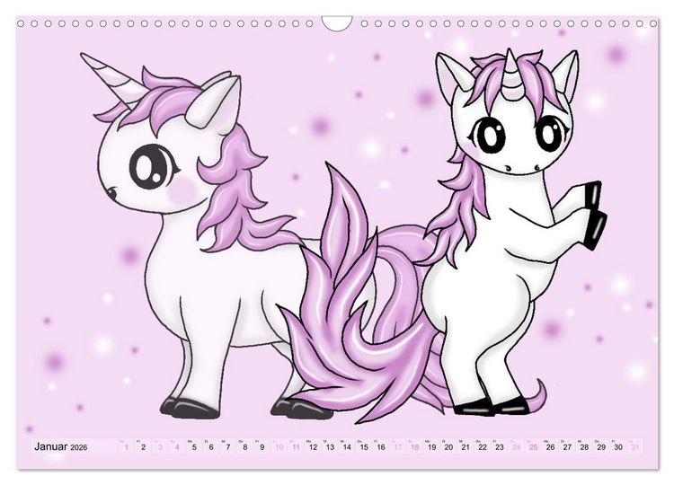Produktbild: niedliche Kawaii Tiere (Wandkalender 2026 DIN A3 quer), CALVENDO Monatskalender