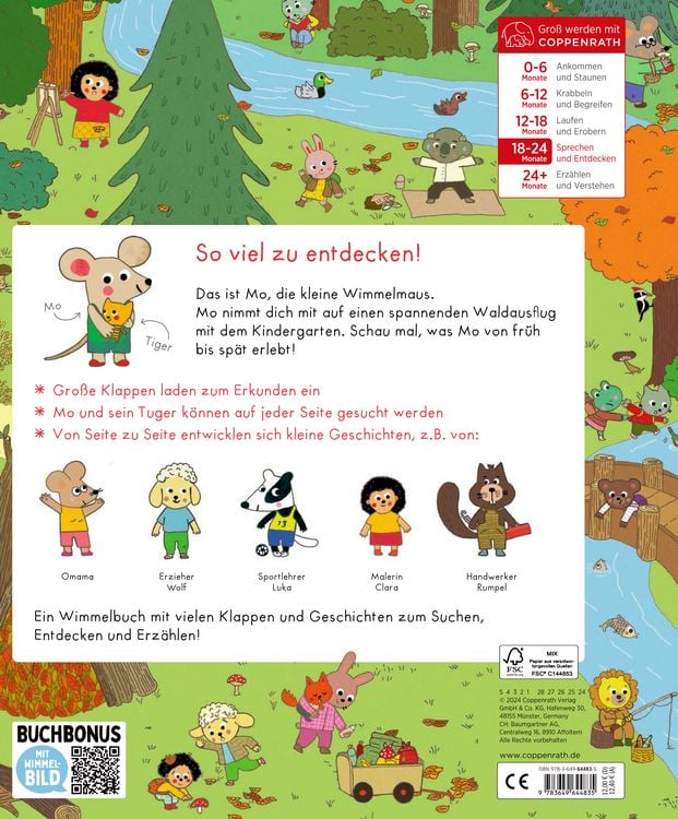 Produktbild: Mo, die kleine Wimmelmaus-Unser KiGa-Waldausflug (Buchbonus)