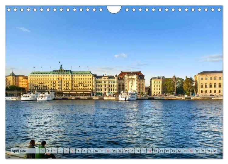 Produktbild: Stockholm - Maritime Ansichten (Wandkalender 2026 DIN A4 quer), CALVENDO Monatskalender