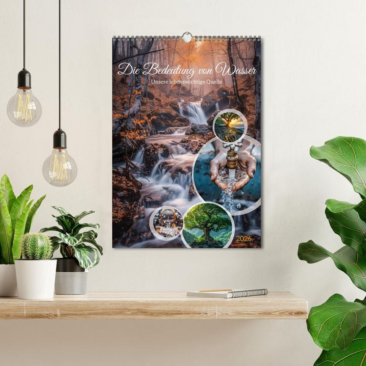 Produktbild: Die Bedeutung von Wasser (Wandkalender 2026 DIN A3 hoch), CALVENDO Monatskalender