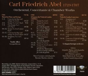 Produktbild: Abel:Orchestral,Concertante & Chamber Works