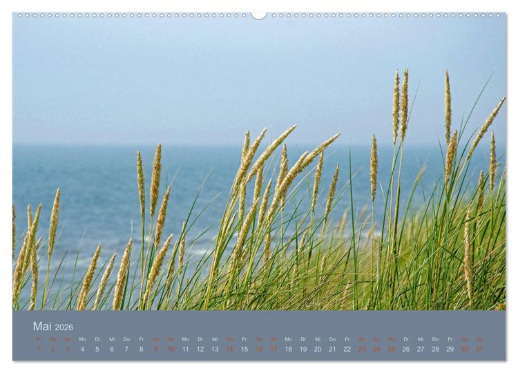 Produktbild: Tag am Meer (Wandkalender 2026 DIN A2 quer), CALVENDO Monatskalender