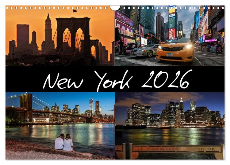 Produktbild: New York (Wandkalender 2026 DIN A3 quer), CALVENDO Monatskalender