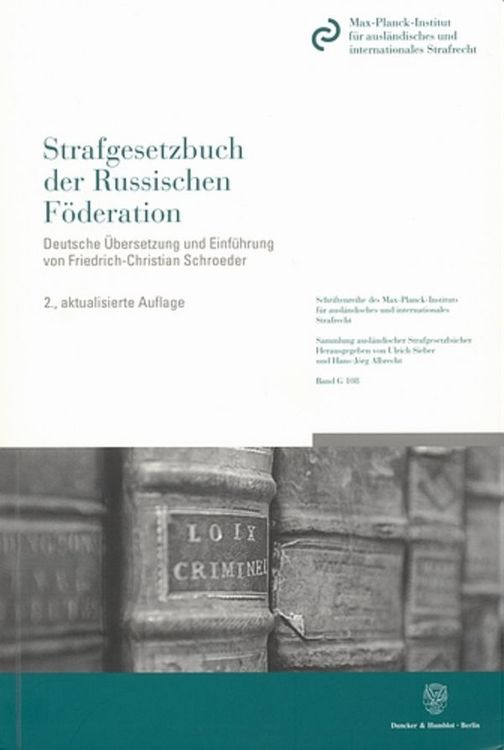 Produktbild: Strafgesetzbuch der Russischen F&ouml;deration.