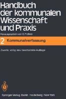 Produktbild: Handbuch der kommunalen Wissenschaft und Praxis