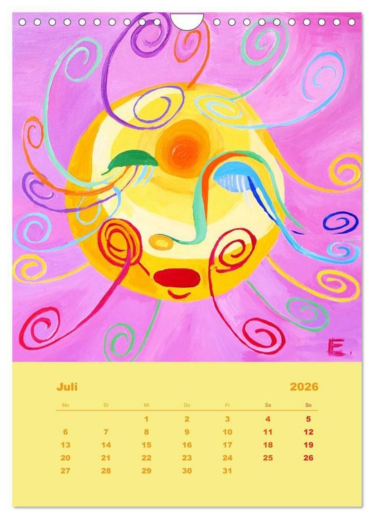 Produktbild: Licht ist bunt - Malerei in Acryl und Aqua &Ouml;l (Wandkalender 2026 DIN A4 hoch), CALVENDO Monatskalender