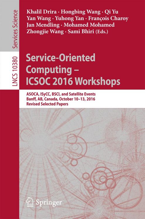 Produktbild: Service-Oriented Computing - ICSOC 2016 Workshops