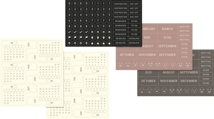Produktbild: Moleskine undatierter Wochen Notizkalender, L/A5, 1 Wo = 1 Seite, Rechts linierte Seite, Fester Einband mit Textpr&auml;gung gold, Schwarz
