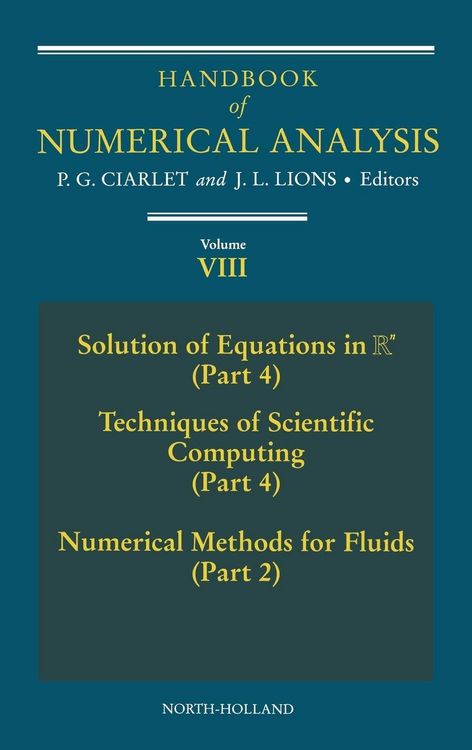 Produktbild: Handbook of Numerical Analysis, Volume 8