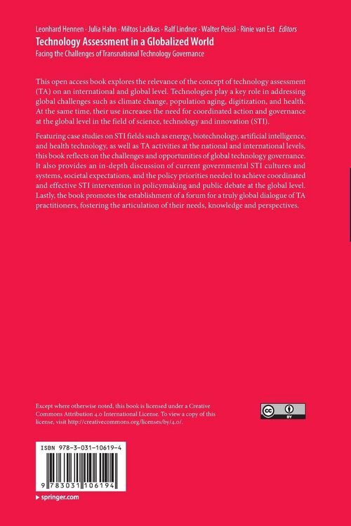 Produktbild: Technology Assessment in a Globalized World